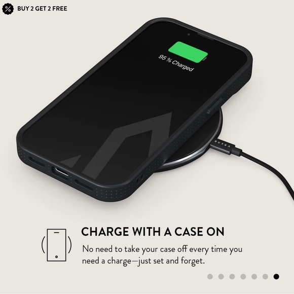 Brand new iPhone 14 Burga Elite case in Berry Sorbet with gunmetal grey accent - Picture 8 of 8